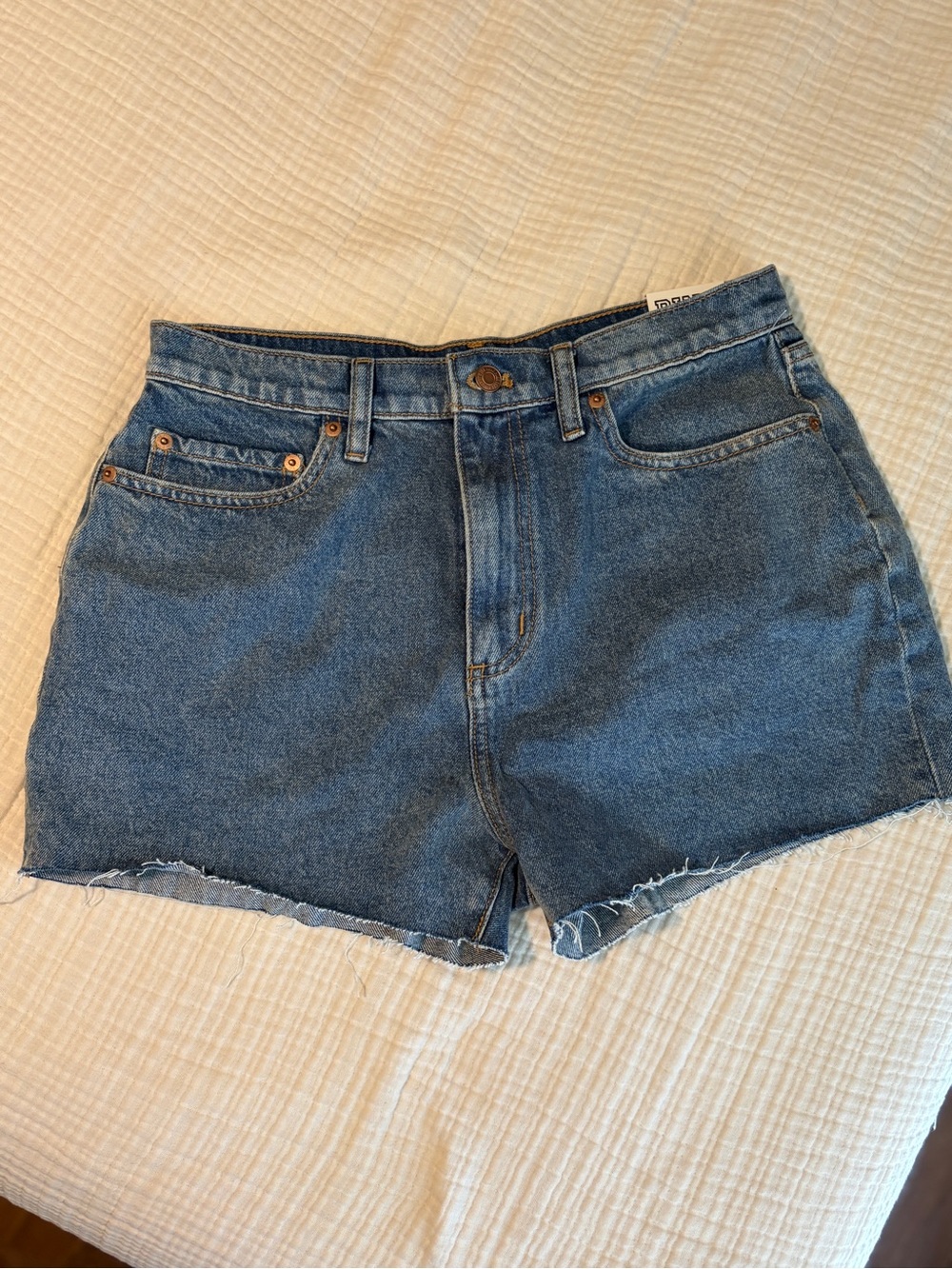 PINK Victoria's Secret Medium Wash Denim Cutoff Shorts